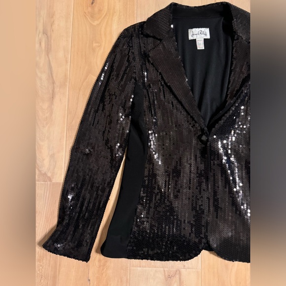 Joseph Ribkoff Sequin Blazer Size 8 - Picture 7 of 15